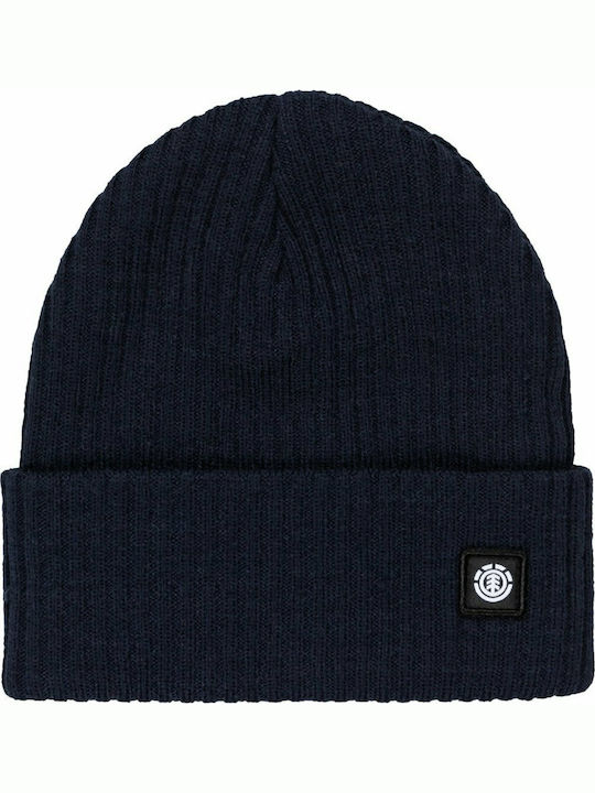 Flow Beanie Beanie with Rib Knit in Black color