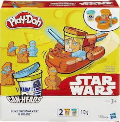 Hasbro Play-Doh Plasticine - Game Star Wars Can-Heads Luke Skywalker & R2-D2 for 3+ Years, 2pcs Star Wars Can-Heads - Luke Skywalker R2-D2