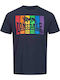 Lonsdale Rampside Men's Short Sleeve T-shirt Navy Blue