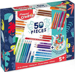 Maped Creative Colouring Set 50pcs 50 Piece Colouring Set