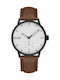 s.Oliver Ceas Barbat 41mm Baterie cu Curea din piele Maro