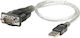 Manhattan Καλώδιο USB-A σε RS232 9-pin male 0.45m