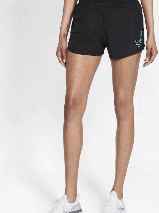 Nike Dri-Fit 10k Icon Clash Αθλητικό Γυναικείο Σορτς Μαύρο