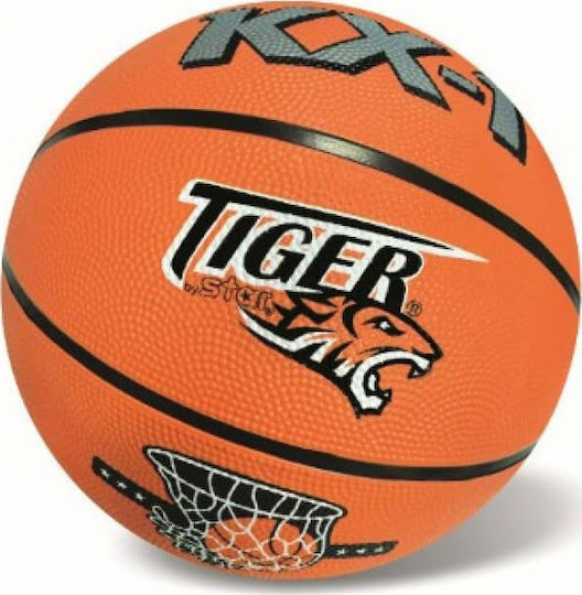 Startoys Παιδική Μπάλα Μπάσκετ Tiger Size 3 Πορτοκαλί