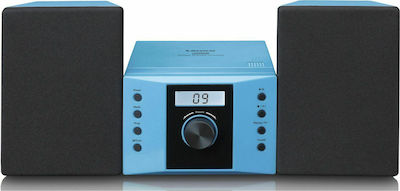 Lenco Sound System 2 MC-013 MC-013BLUE 4W with CD Player and WiFi Blue