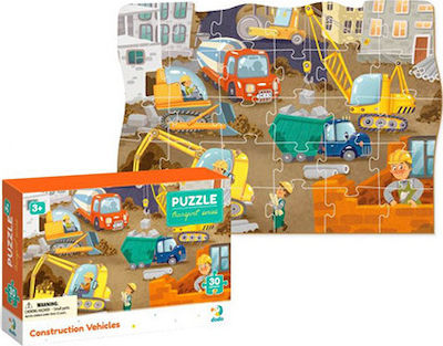 Puzzle pentru Copii Transport Series: Construction Vehicles pentru 3++ Ani 30buc Dodo