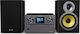 Philips Ηχοσύστημα 2.0 TAM8905 100W με CD Player και Bluetooth Μαύρο