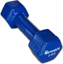 Optimum Vinyl Hexagon Dumbbell 1 x 2kg