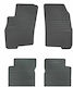 Frogum Set of Front and Rear Mats Tray Type 4pcs from Rubber for Alfa Romeo Mito 2008 Black