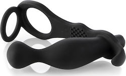 Zenn Vibrating Intimate Anal Massager Anal Vibrator Black 13.5cm