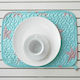 Melinen Star Boy Placemat Fabric Blue 45x31cm 1pcs