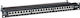 A-LAN Patch Panel Shielded για Rack 1U 19" 24 Θυρών cat6a Μαύρο