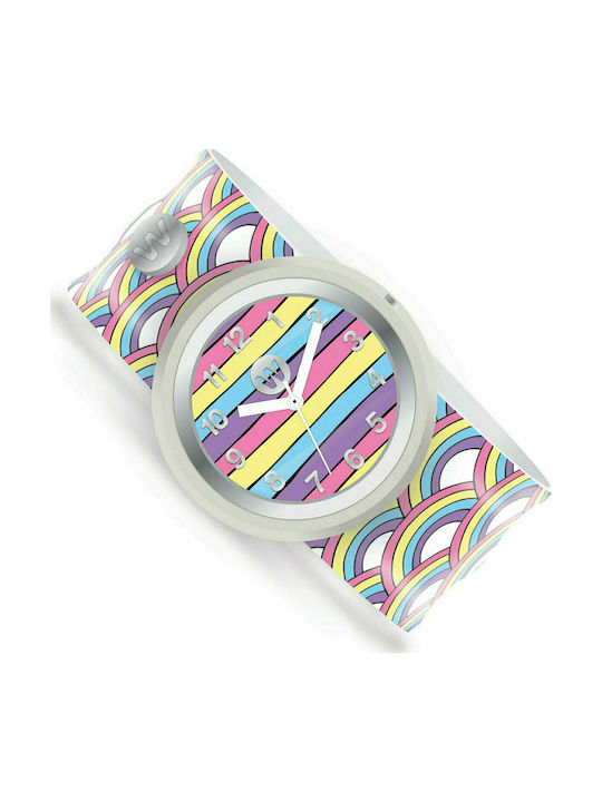 Watchitude Kids Analog Watch Rainbow Playground with Rubber/Plastic Strap Multicolour