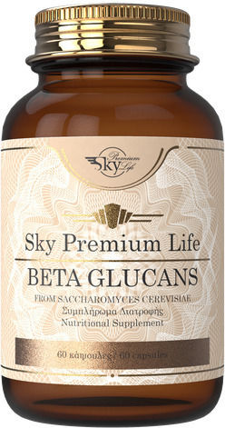 Sky Premium Life Beta Glucans Supplement for Immune System Support 60 Tablets