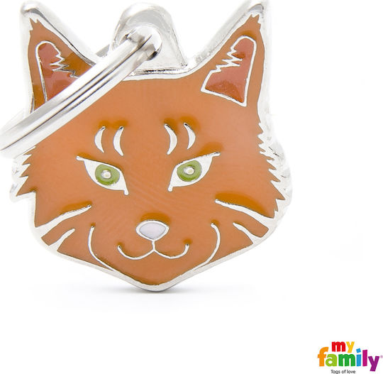 My Family Etichetă De Identificare Pentru Pisici În Formă De Pisică Friends Maine Coon Personalizată