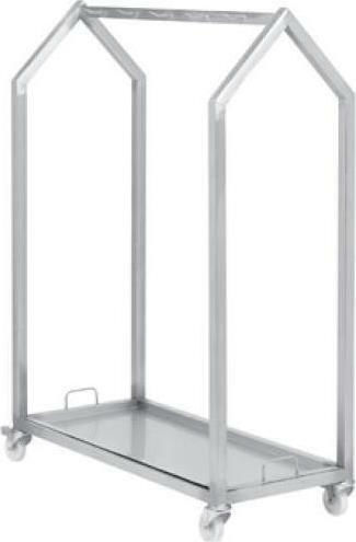 Yuksel Fleischwagen Edelstahl 120x55x170cm 12cm