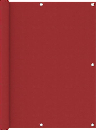 vidaXL Shade Divider Red With Hoop & with PU Coating 1.2x5m made of Oxford fabric
