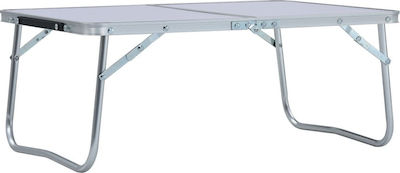 vidaXL Τραπέζι Αλουμινίου για Camping Πτυσσόμενο σε Βαλιτσάκι 60x40εκ. 40x60x26cm Λευκό