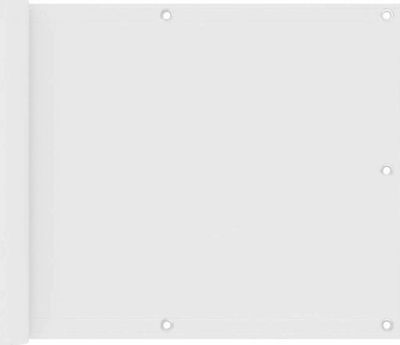 vidaXL Διαχωριστικό Σκίασης σε Ρολό Λευκό 0.75x5m από Ύφασμα Oxford