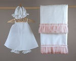 Ο νουνός Baptism Towel Set Λευκό