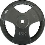 Liga Sport Δίσκος Λαστιχένιος 1 x 15kg Φ28mm με Λαβές