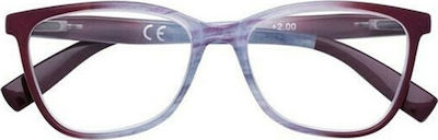 Zippo Women's Reading Glasses +1.50 in Purple color 31Z-B23-PNK150