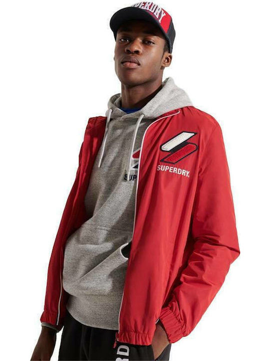 Cagoule Jacke Winddicht Rot