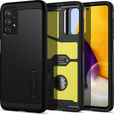 Spigen Tough Armor Plastic Back Cover Black (Galaxy A72)