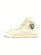 Converse All Star Hi John Lennon Peace Flatforms Boots Beige