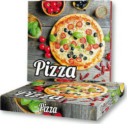 Disposable Pizza Paper Box 22x22x4cm 100pcs Microwelle