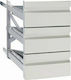 Niki Inox Συρταριέρα 51.5x55x72cm