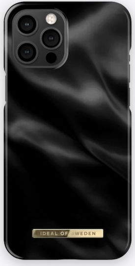 iDeal Of Sweden Umschlag Rückseite Silikon Schwarz (iPhone 12 / 12 Pro)