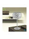 Fan Europe Metal Table Lamp for Socket E27 with Silver Shade and Base
