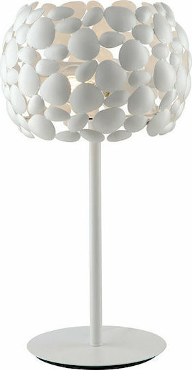 Fan Europe Metal Table Lamp for E27 Socket with White Shade and Base