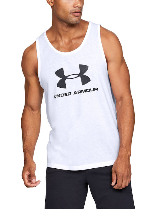 Under Armour Sportstyle Ανδρική Μπλούζα Αμάνικη Λευκή