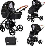 Lorelli Rimini 2 in 1 Adjustable 2 in 1 Baby Stroller Suitable for Newborn Forest Green & Black