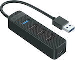 Orico TWU32-4A USB 3.0 5 Port Hub with USB-A Connection