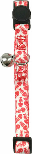 Pet Interest Fish Flock Katzenhalsband Rot 10mm x 20-35cm