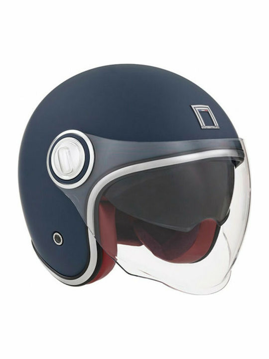 Nox Heritage Jet Helmet 1350gr Matt Blue