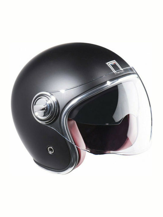 Nox Heritage Jet Helmet 1350gr Matt Black