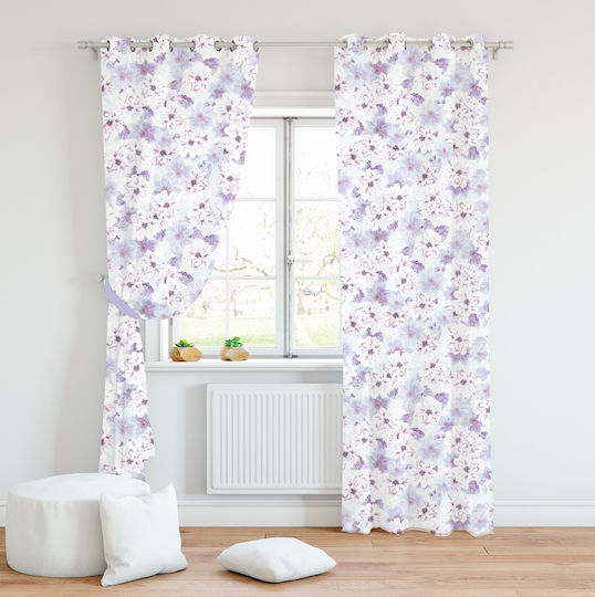 Mc Decor Κουρτίνα με Τρουκς 345 Λιλά 140x280εκ.
