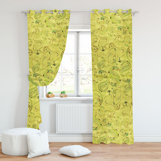 Mc Decor Curtain with Grommets 344 Yellow 140x280cm