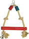 Tatrapet Wooden Bird Cage Game Swing