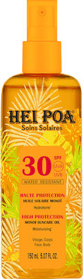 Hei Poa Monoi Oil Sunscreen Oil Face and Body SPF30 in Spray 150ml