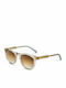 Etnia Barcelona Trastevere II Unisex Sunglasses with Transparent Plastic Frame and Brown Lens