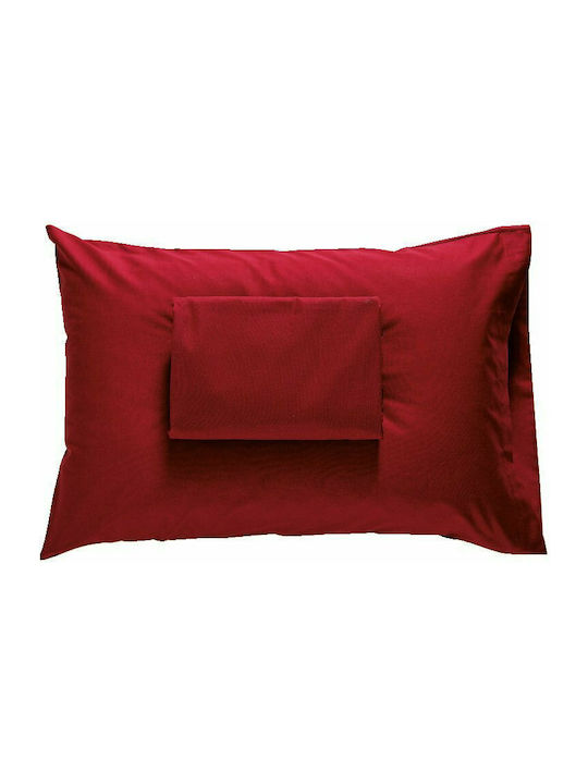 SB Home Sheet for Single Bed with Elastic 100x200+30cm. Delos Bordeaux