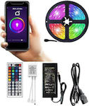 Spot Light Waterproof LED Strip Power Supply 220V RGB Length 5m Set with Remote Control and Power Supply