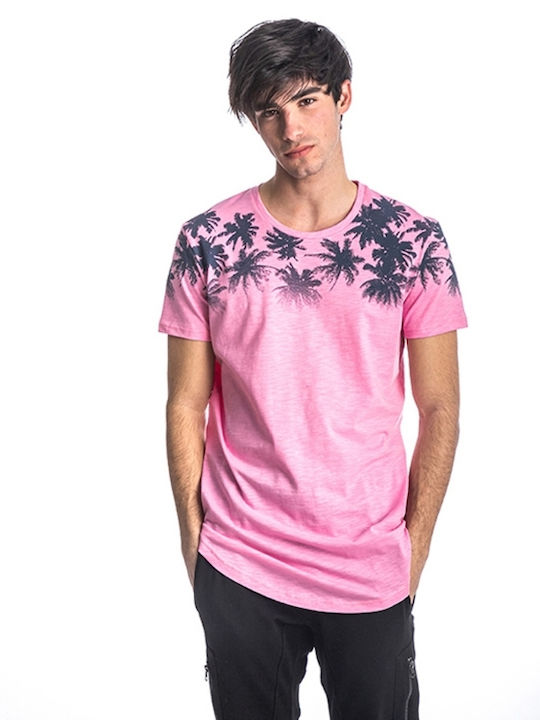 Paco & Co Herren T-Shirt Kurzarm Rosa