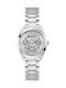 Guess Clear Cut Uhr Chronograph mit Silber Metallarmband