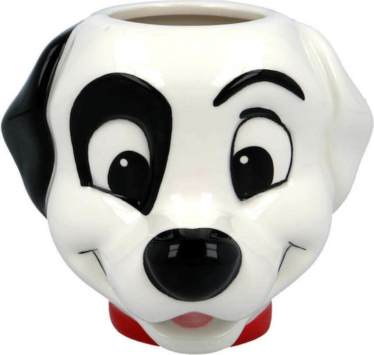 Stor 3D 101 Dalmatians Κούπα Κεραμική Λευκή 325ml